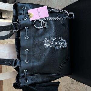 Juicy Couture Exclusive "Juicy Crown Tote" Daydreamer (Liquorice) NWT